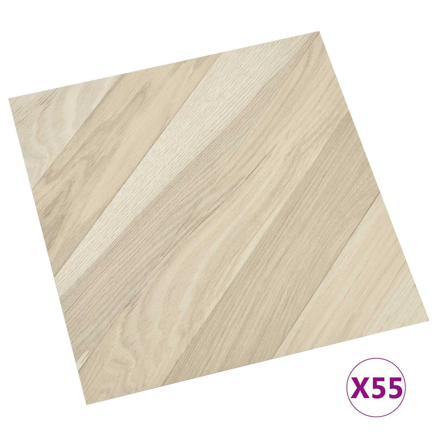 Vloerplanken 55 pcs Beige 5,11 m² PVC