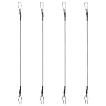 Touwen met karabijnhaak 4 st rubber