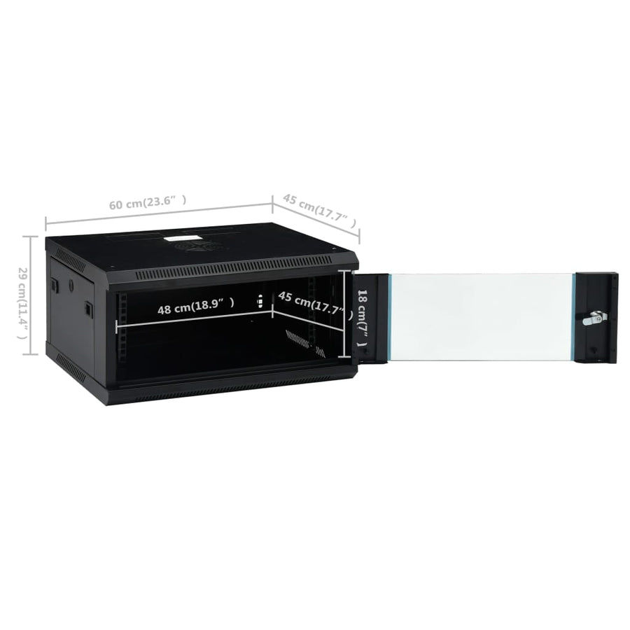 Netwerkkast Voor Aan De Muur 4U 19" Ip20 600 x 450 x 285 mm