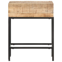 Bijzettafel 40X30X50 Cm Massief Ruw Mangohout