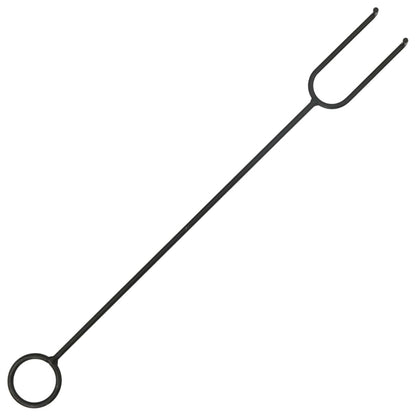 Vuurplaats met pook XXL 67,5 cm staal