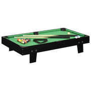 Minipooltafel 92x52x19 cm zwart groen