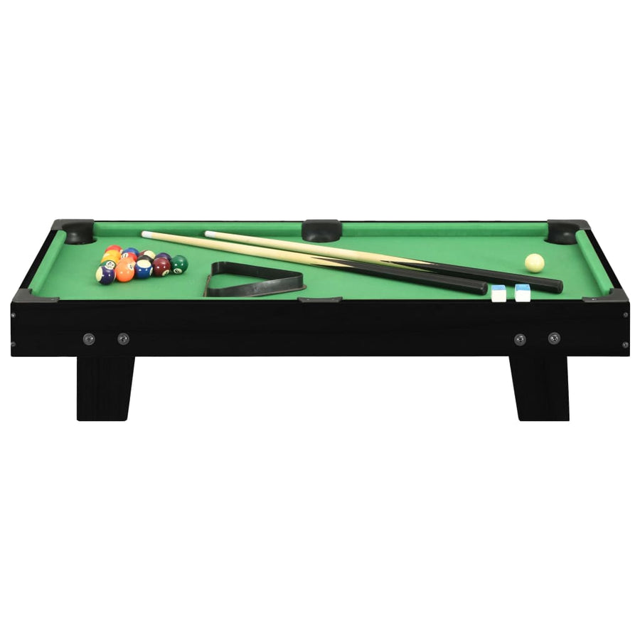 Minipooltafel 3 Feet 92X52X19 Cm Zwart en groen
