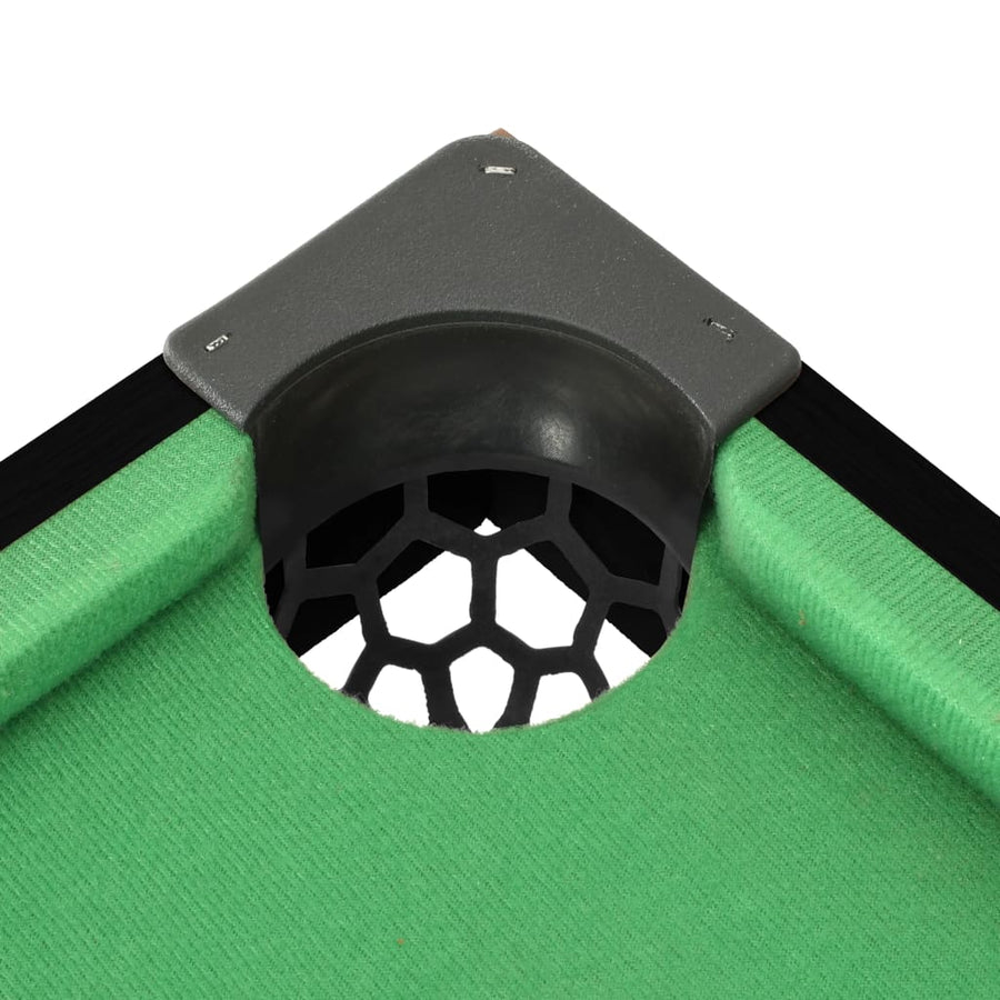 Minipooltafel 3 Feet 92X52X19 Cm Zwart en groen