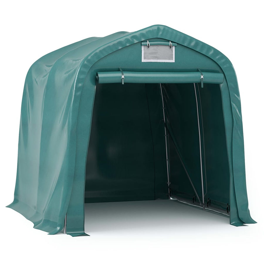 Garagetent 1,6X2,4 M Pvc Groen 1.6 x 2.4 m