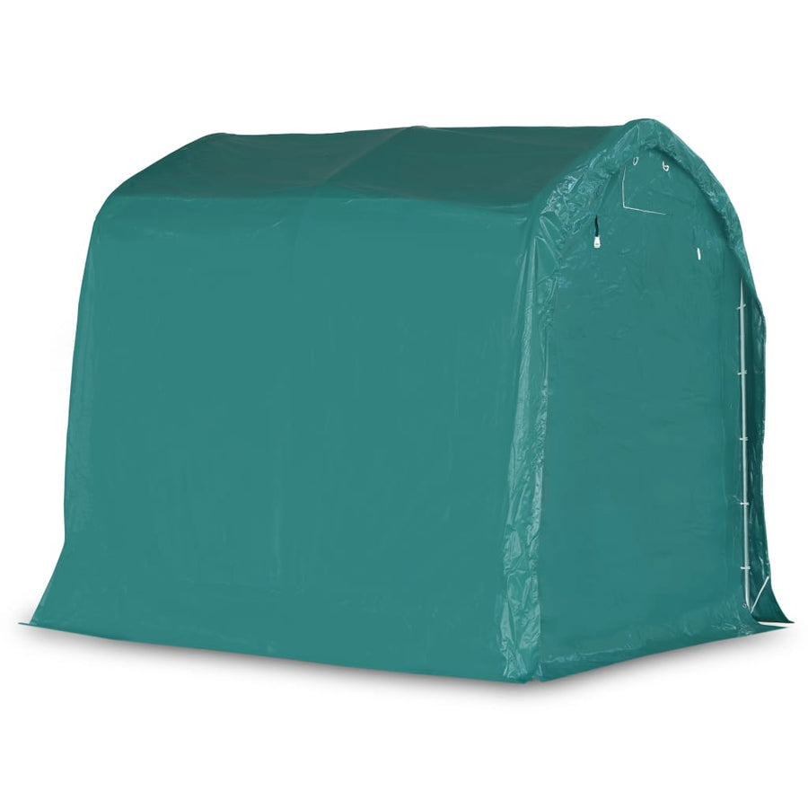 Garagetent 2,4X2,4 M Pvc Groen 2.4 x 2.4 m