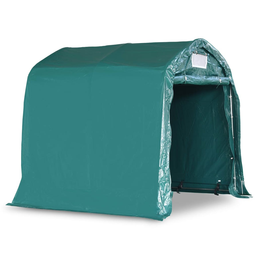 Garagetent 2,4X2,4 M Pvc Groen 2.4 x 2.4 m