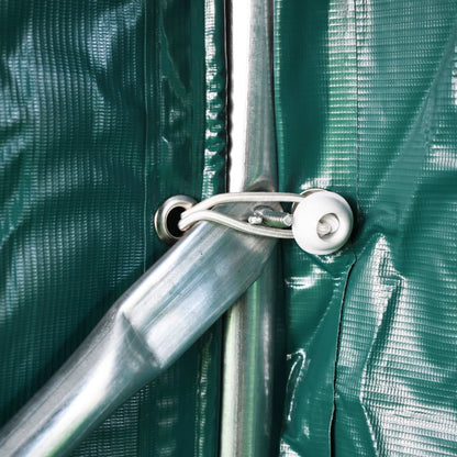 Garagetent 2,4X2,4 M Pvc Groen 2.4 x 2.4 m
