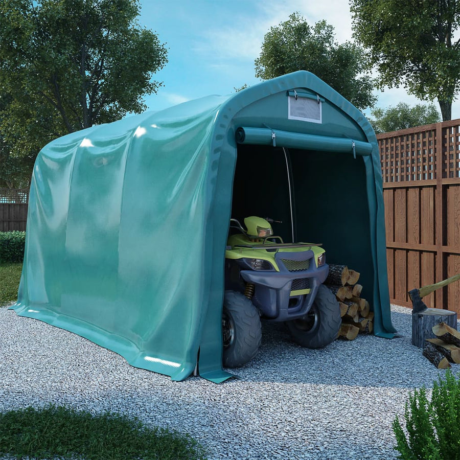 Garagetent 2,4X3,6 M Pvc Groen 2.4 x 3.6 m