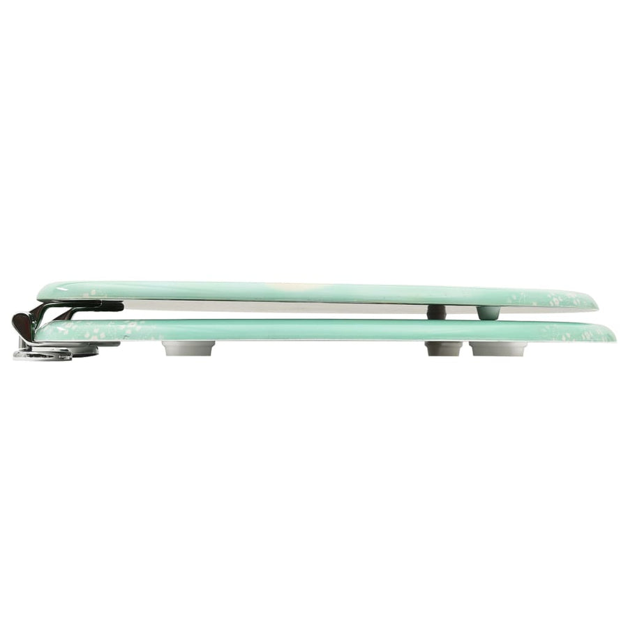 Toiletbrillen met deksel 2 st flamingo MDF 2 Flamingo Nee