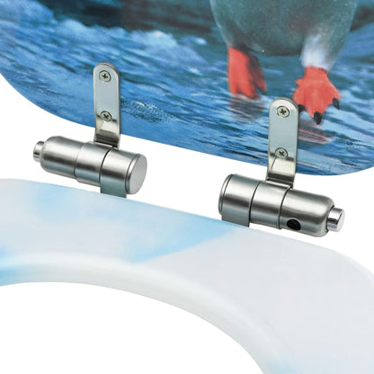 Toiletbrillen met soft-close deksel 2 st pinguïn MDF 2 Pinguin Ja