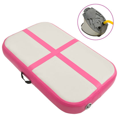 Gymnastiekmat Met Pomp Opblaasbaar Pvc 60 x 100 x 10 cm Roze