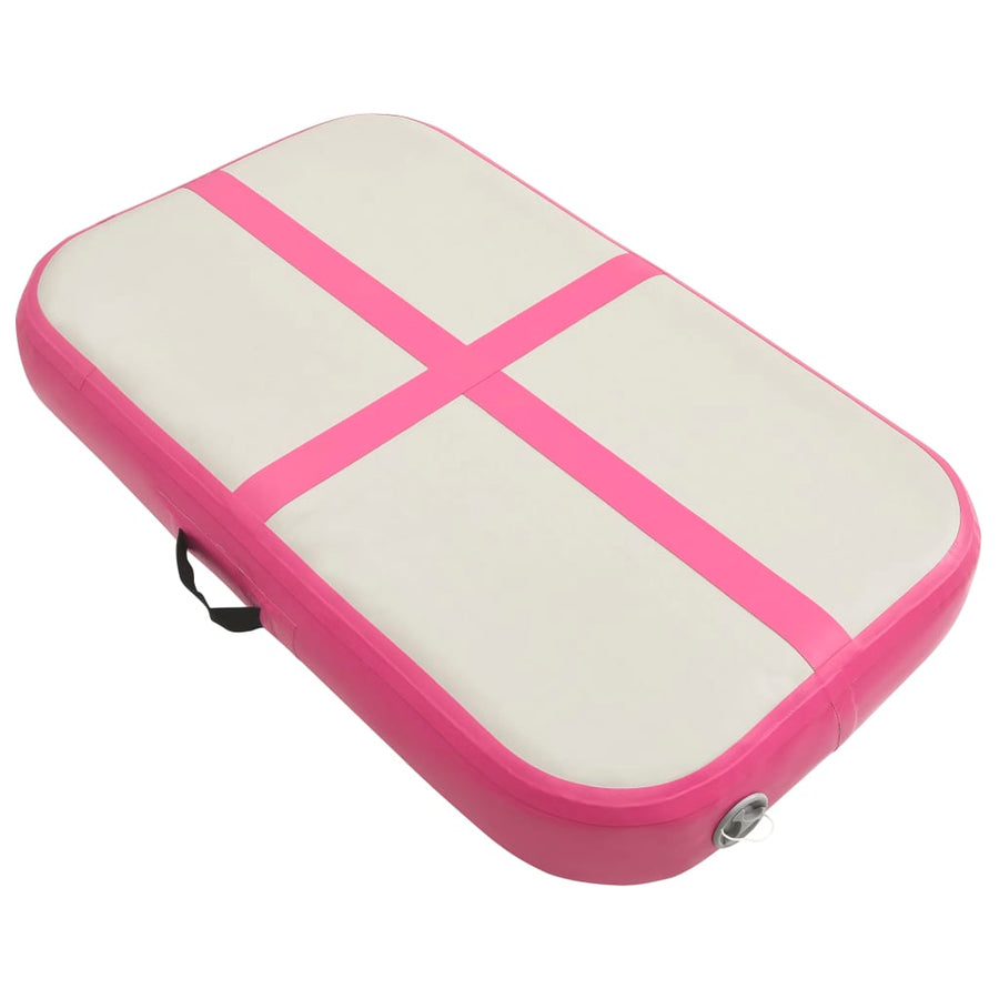 Gymnastiekmat Met Pomp Opblaasbaar Pvc 60 x 100 x 10 cm Roze