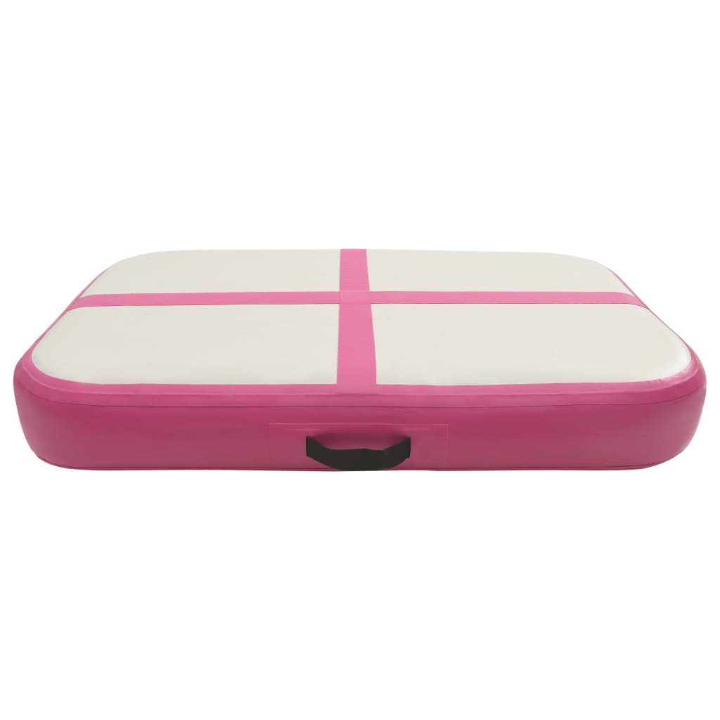 Gymnastiekmat Met Pomp Opblaasbaar Pvc 60 x 100 x 10 cm Roze