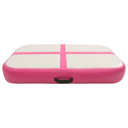 Gymnastiekmat Met Pomp Opblaasbaar Pvc 60 x 100 x 10 cm Roze