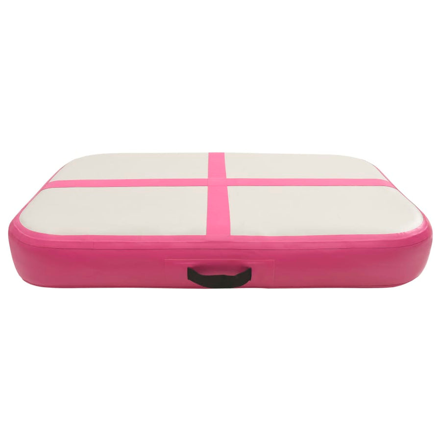 Gymnastiekmat Met Pomp Opblaasbaar Pvc 60 x 100 x 10 cm Roze