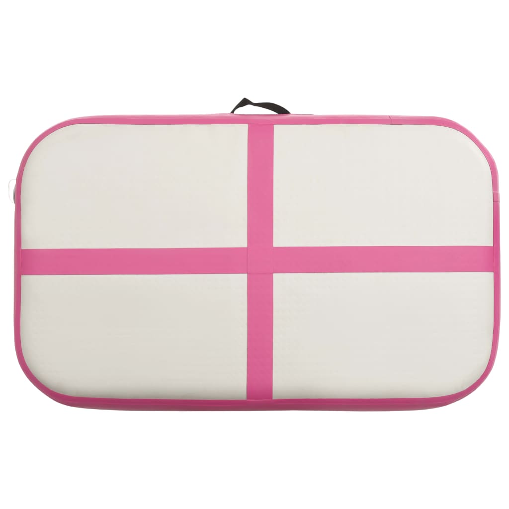 Gymnastiekmat Met Pomp Opblaasbaar Pvc 60 x 100 x 10 cm Roze