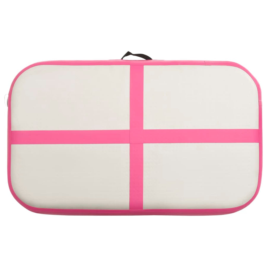 Gymnastiekmat Met Pomp Opblaasbaar Pvc 60 x 100 x 10 cm Roze