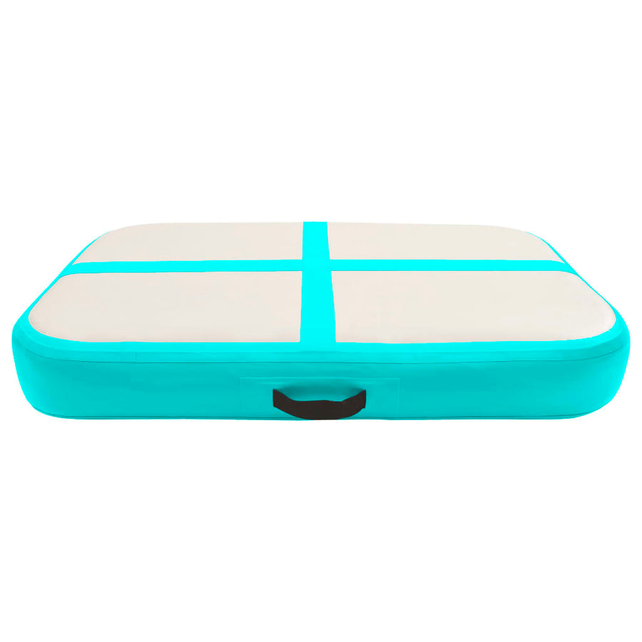 Gymnastiekmat Met Pomp Opblaasbaar Pvc 60 x 100 x 10 cm Groen