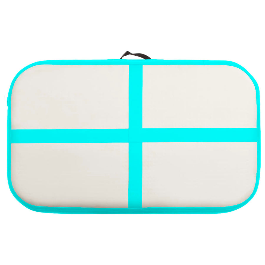 Gymnastiekmat Met Pomp Opblaasbaar Pvc 60 x 100 x 10 cm Groen