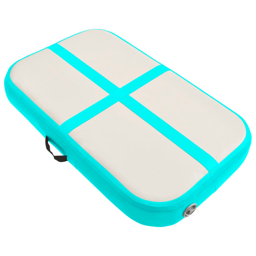 Gymnastiekmat Met Pomp Opblaasbaar Pvc 60 x 100 x 20 cm Groen
