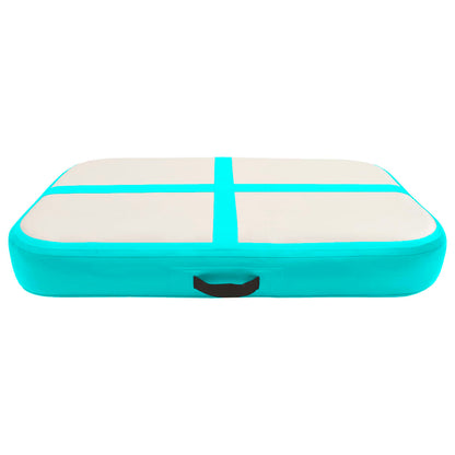 Gymnastiekmat Met Pomp Opblaasbaar Pvc 60 x 100 x 20 cm Groen