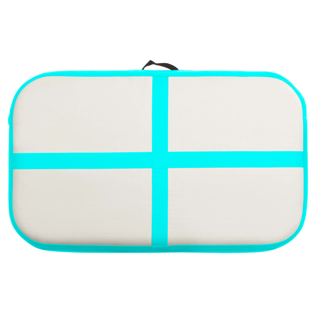 Gymnastiekmat Met Pomp Opblaasbaar Pvc 60 x 100 x 20 cm Groen