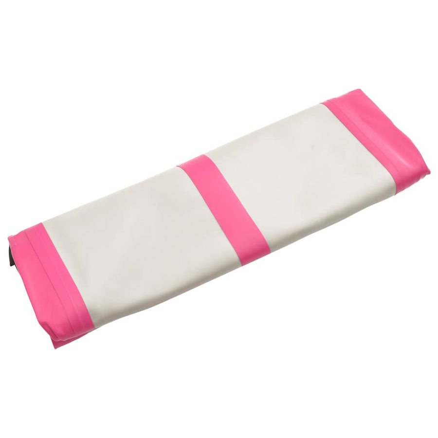 Gymnastiekmat Met Pomp Opblaasbaar Pvc 300 x 100 x 15 cm Roze