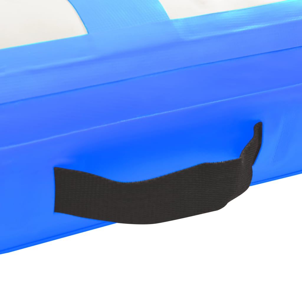 Gymnastiekmat Met Pomp Opblaasbaar Pvc 300 x 100 x 15 cm Blauw