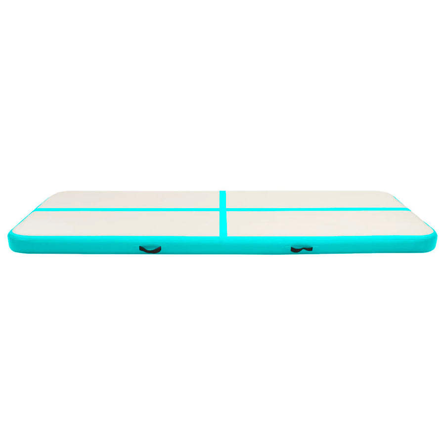 Gymnastiekmat Met Pomp Opblaasbaar Pvc 300 x 100 x 15 cm Groen