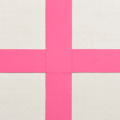 Gymnastiekmat Met Pomp Opblaasbaar Pvc 500 x 100 x 15 cm Roze