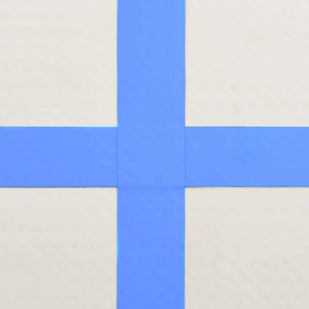 Gymnastiekmat Met Pomp Opblaasbaar Pvc 500 x 100 x 15 cm Blauw