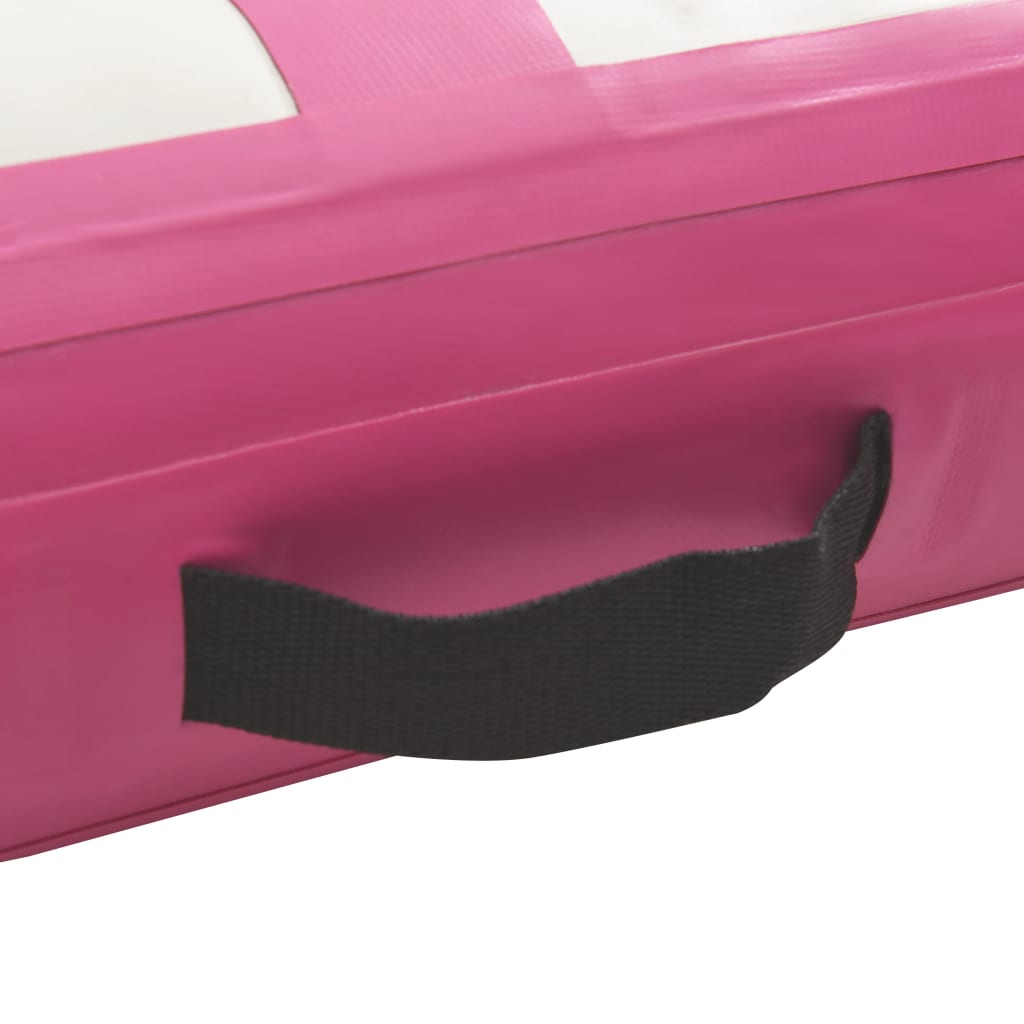 Gymnastiekmat Met Pomp Opblaasbaar Pvc 600 x 100 x 15 cm Roze