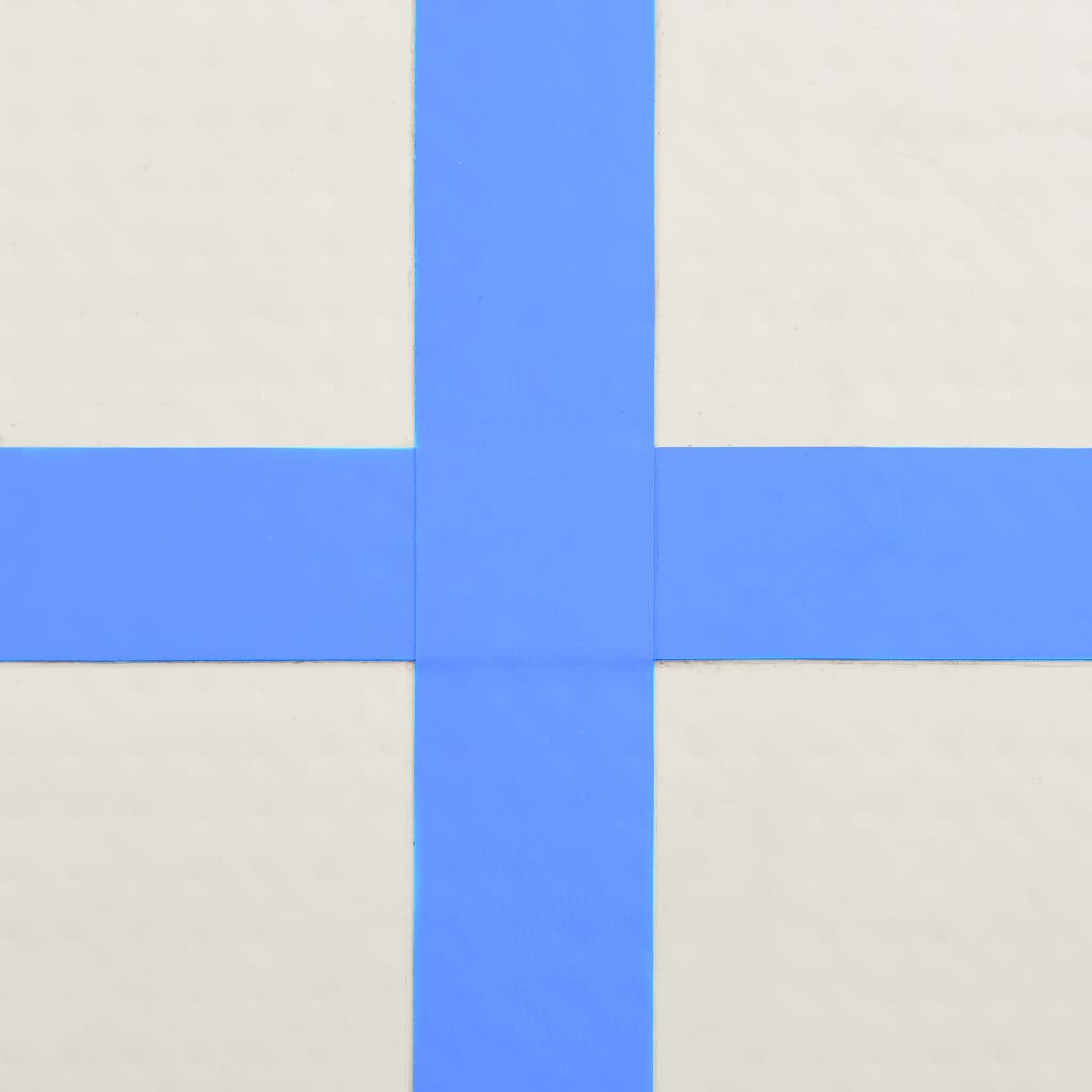 Gymnastiekmat Met Pomp Opblaasbaar Pvc 600 x 100 x 15 cm Blauw