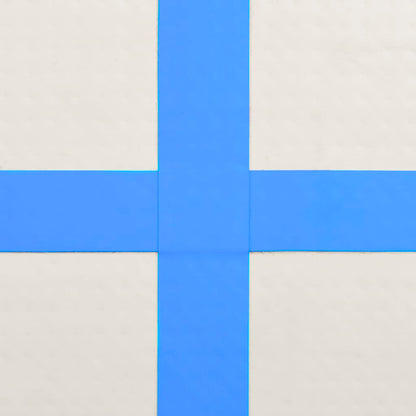 Gymnastiekmat Met Pomp Opblaasbaar Pvc 600 x 100 x 15 cm Blauw