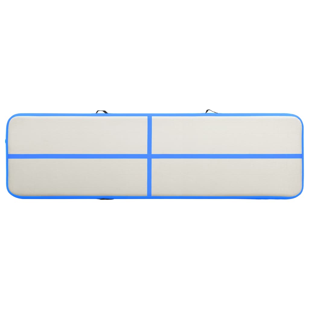 Gymnastiekmat Met Pomp Opblaasbaar Pvc 700 x 100 x 15 cm Blauw