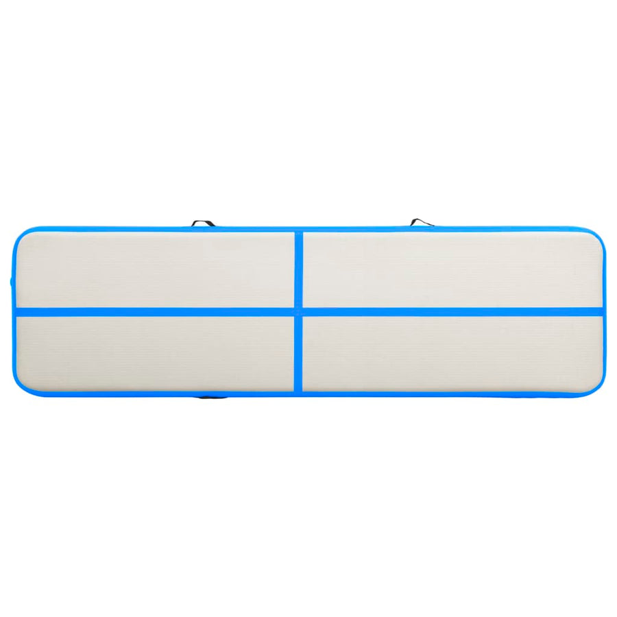 Gymnastiekmat Met Pomp Opblaasbaar Pvc 700 x 100 x 15 cm Blauw