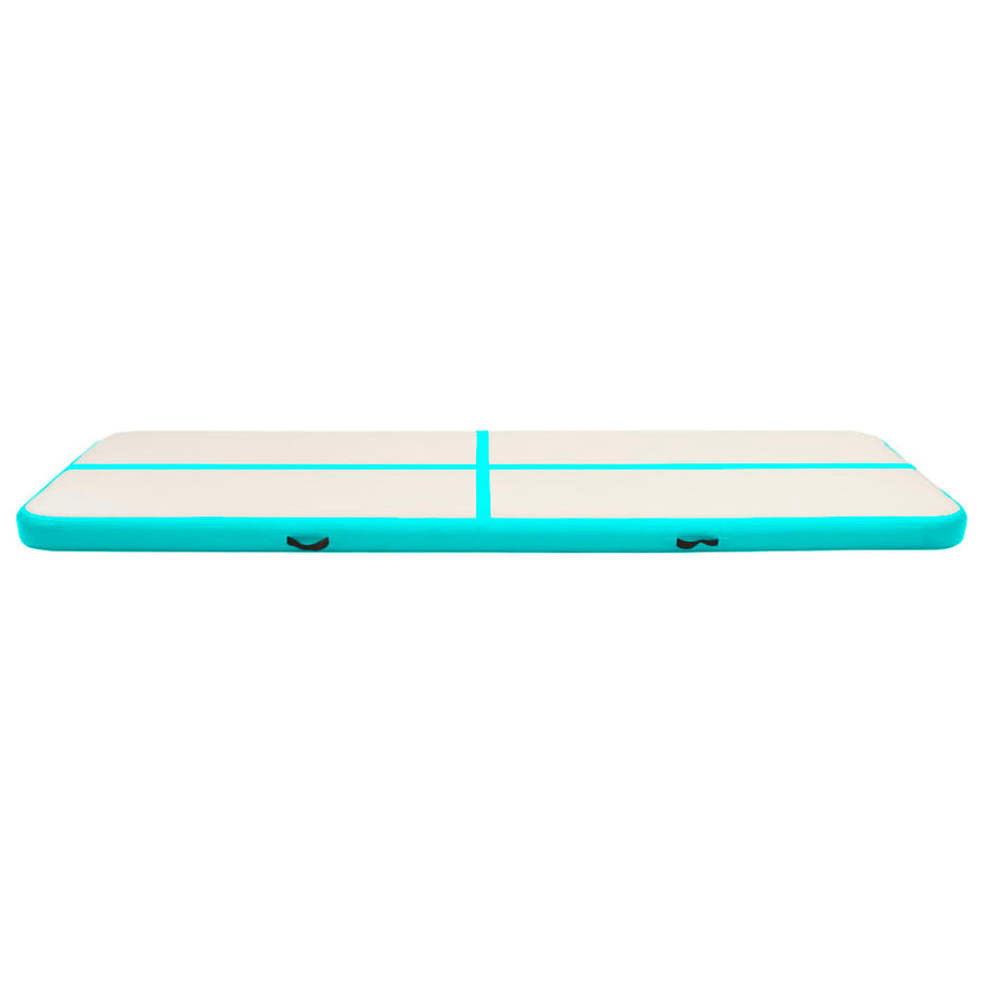 Gymnastiekmat Met Pomp Opblaasbaar Pvc 700 x 100 x 15 cm Groen
