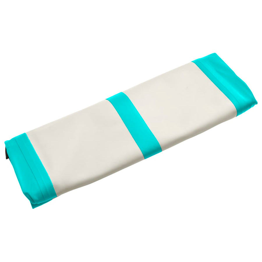 Gymnastiekmat Met Pomp Opblaasbaar Pvc 800 x 100 x 15 cm Groen