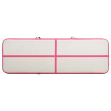Gymnastiekmat Met Pomp Opblaasbaar Pvc 300 x 100 x 20 cm Roze
