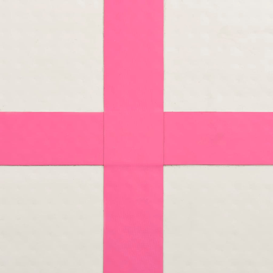 Gymnastiekmat Met Pomp Opblaasbaar Pvc 300 x 100 x 20 cm Roze