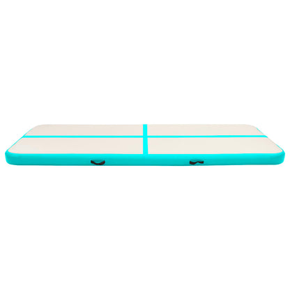 Gymnastiekmat Met Pomp Opblaasbaar Pvc 300 x 100 x 20 cm Groen