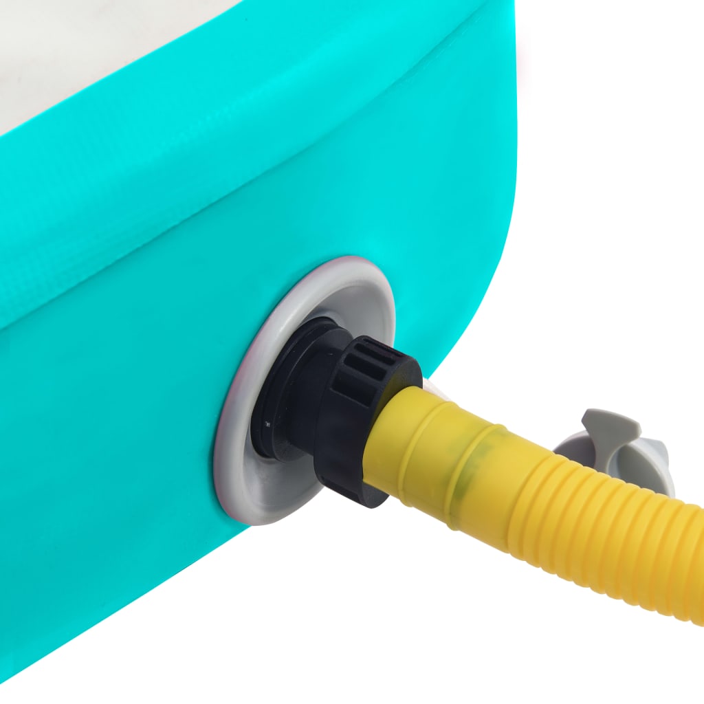 Gymnastiekmat Met Pomp Opblaasbaar Pvc 300 x 100 x 20 cm Groen