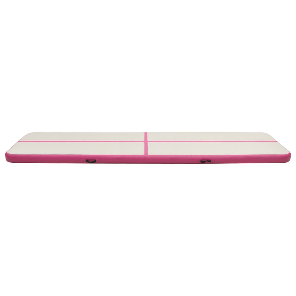 Gymnastiekmat Met Pomp Opblaasbaar Pvc 600 x 100 x 20 cm Roze