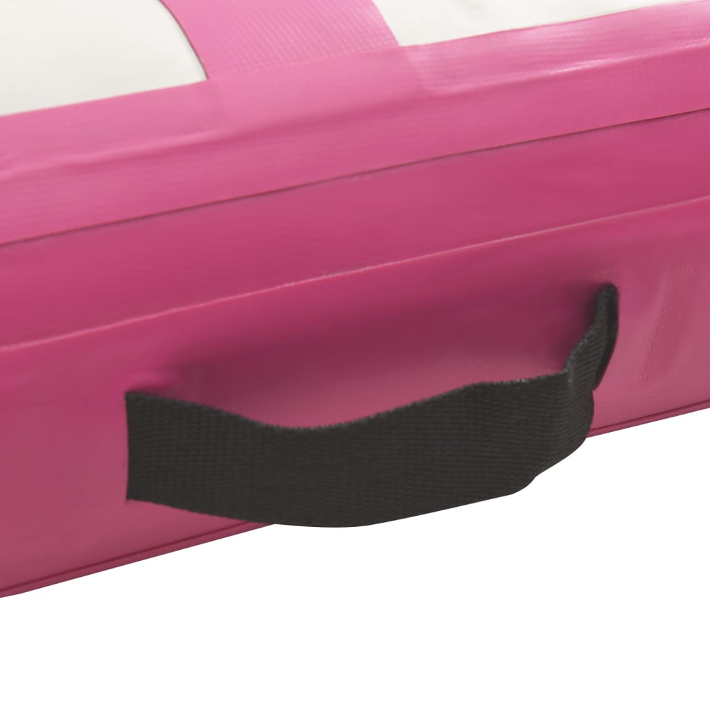 Gymnastiekmat Met Pomp Opblaasbaar Pvc 600 x 100 x 20 cm Roze
