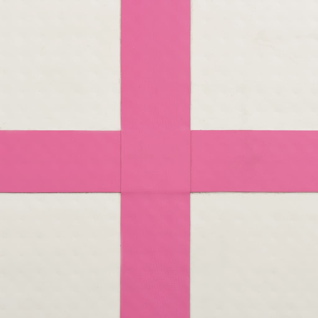 Gymnastiekmat Met Pomp Opblaasbaar Pvc 600 x 100 x 20 cm Roze