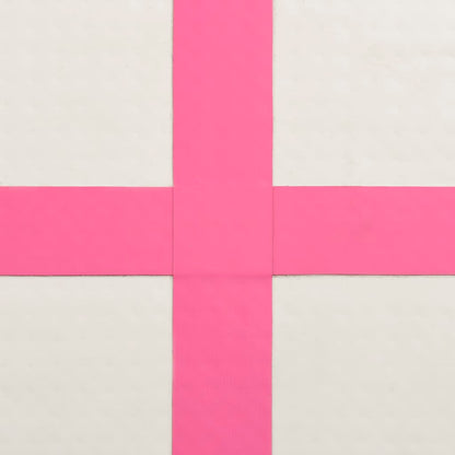 Gymnastiekmat Met Pomp Opblaasbaar Pvc 600 x 100 x 20 cm Roze