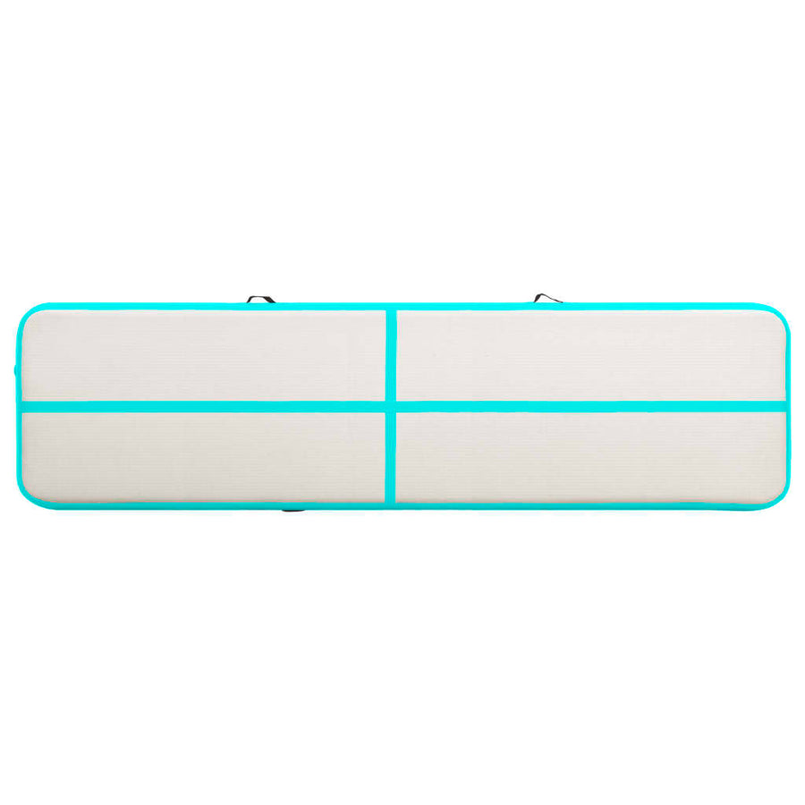 Gymnastiekmat Met Pomp Opblaasbaar Pvc 600 x 100 x 20 cm Groen
