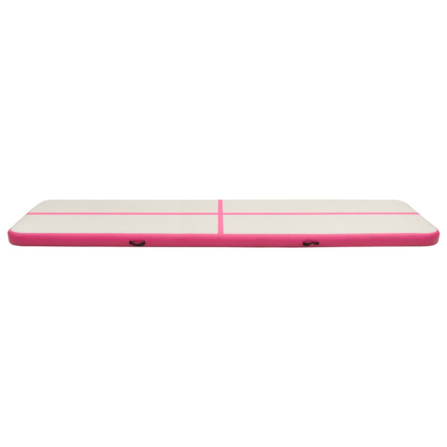 Gymnastiekmat Met Pomp Opblaasbaar Pvc 700 x 100 x 20 cm Roze