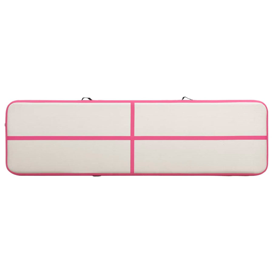 Gymnastiekmat Met Pomp Opblaasbaar Pvc 700 x 100 x 20 cm Roze